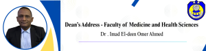 Dean address - Faculty of Medicine & Health Sciences
